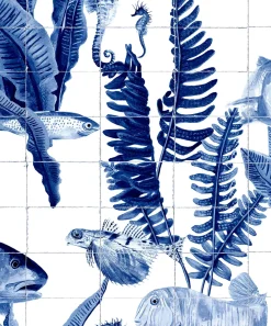 Coordonné Bank of Fish Tiles -