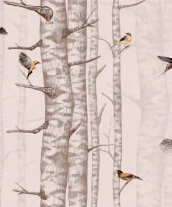 Coordonné Birch Trees Pink -