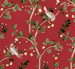 Coordonné Birds Prosperity Ruby -