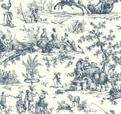Coordonné Bucolic Toile Indigo -