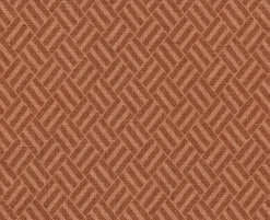Coordonné Crosshatch Redwood -