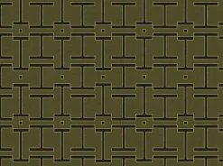 Coordonné Grid Olive -