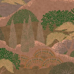 Coordonné Jardín Japonés Coral -