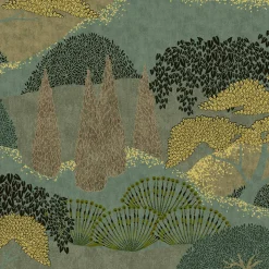 Coordonné Jardín Japonés Menta -