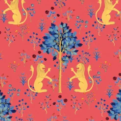Coordonné Medieval Tapestry Deep Coral -