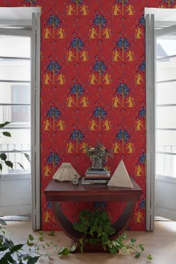 Coordonné Medieval Tapestry Deep Coral -