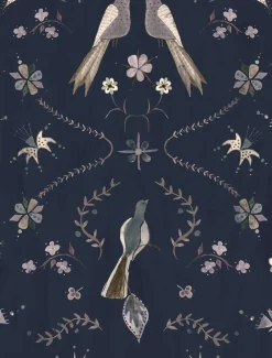 Coordonné Metaphoric birds Blue -