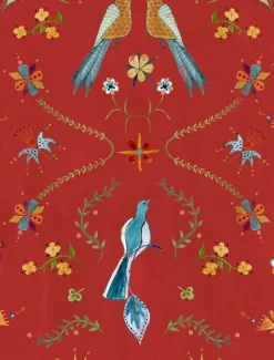 Coordonné Metaphoric birds Red -
