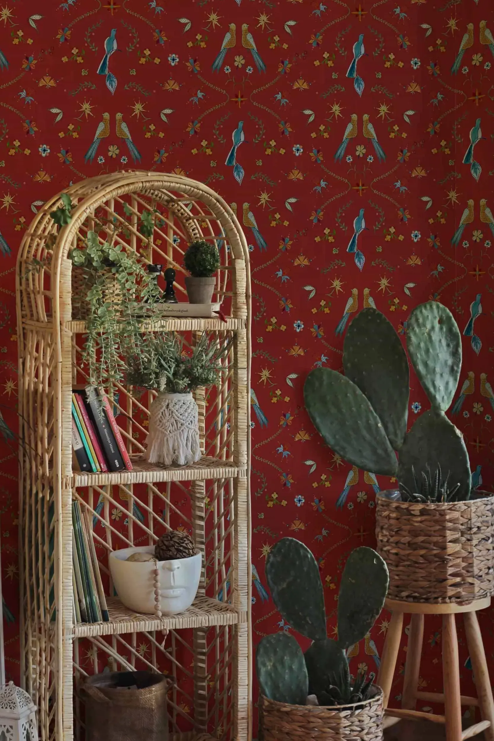 Coordonné Metaphoric birds Red -