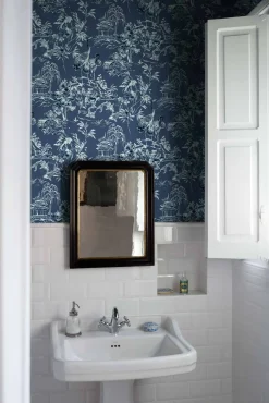 Coordonné Ming Pagoda Navy -