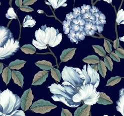 Coordonné Morning Garden Navy -