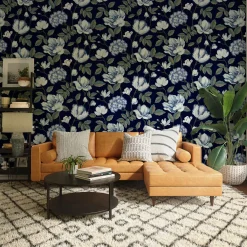 Coordonné Morning Garden Navy -