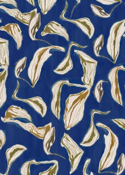 Coordonné Moroccan branches Blue -