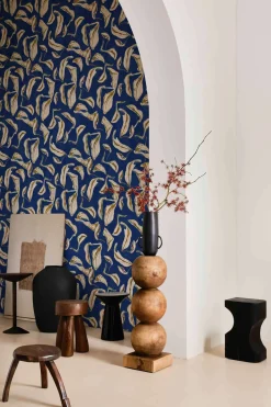 Coordonné Moroccan branches Blue -