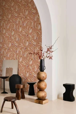 Coordonné Moroccan branches Pink -