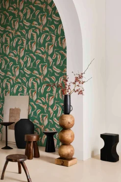 Coordonné Moroccan branches Turquoise -