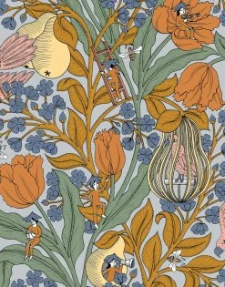 Coordonné Neo-belle-epoque Blue -