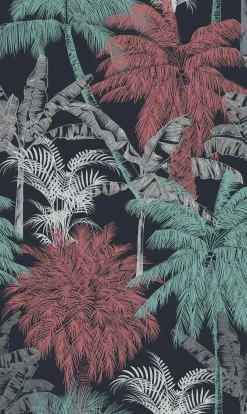 Coordonné Palms Coral -