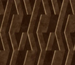 Coordonné Parallels Chocolate -