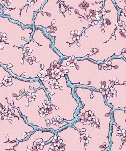 Coordonné Paravent des Amandiers Pompadour Pink -