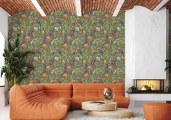 Coordonné Parrots Musgo -