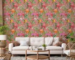 Coordonné Parrots Rosa -