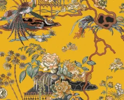 Coordonné Sacred Pheasants Amber -