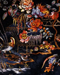 Coordonné Sacred Pheasants Onyx -