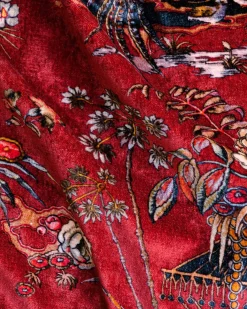 Coordonné Sacred Pheasants Ruby -
