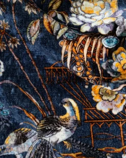Coordonné Sacred Pheasants Sapphire -