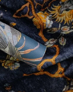 Coordonné Sacred Pheasants Sapphire -