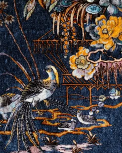 Coordonné Sacred Pheasants Sapphire -