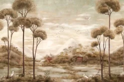 Coordonné Xi Hu Lake Tapestry Amber -